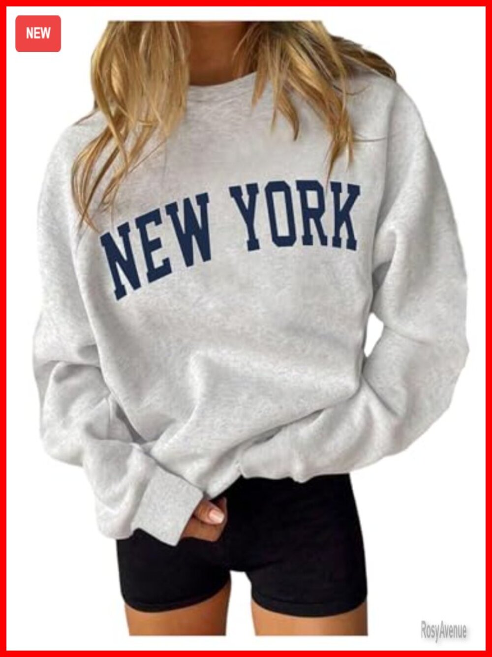 Verdusa Letter Print Crewneck Loose Sweatshirt Streetwear Pullover Top